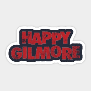 Happy Gilmore Retro Typography Design Sticker